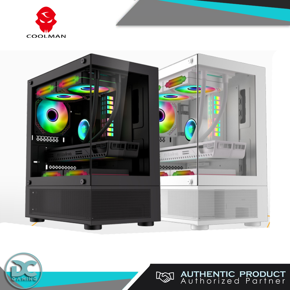 Coolman Reyna Black - White M-ATX